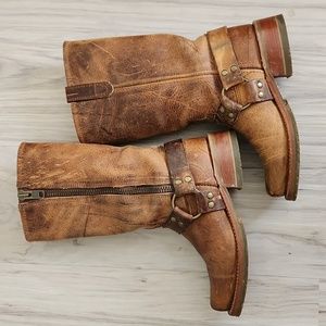 Double-H zip up boots sz 8